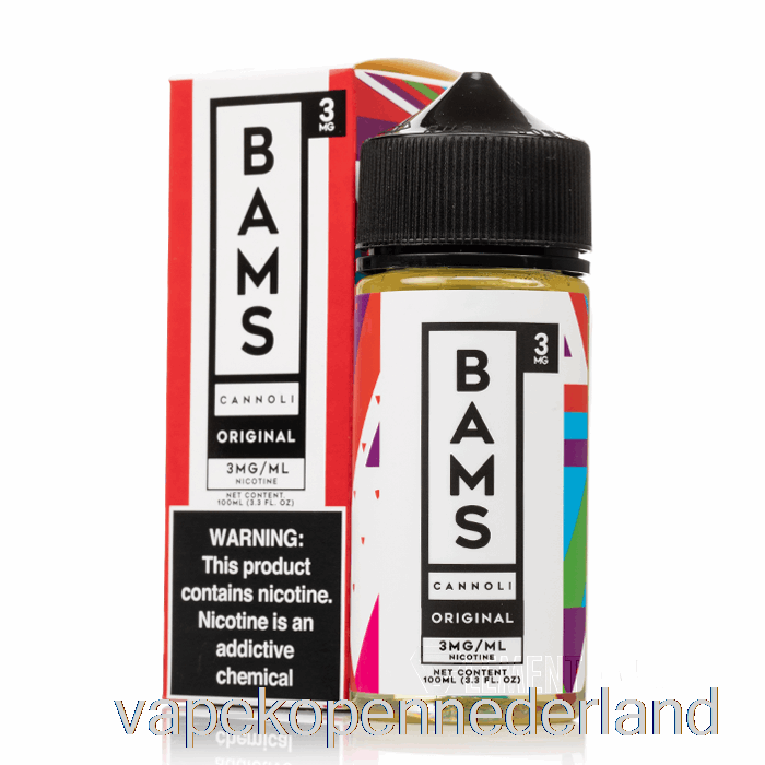 Elektronische Sigaret Vape Originele Cannoli - Bam Bam's Cannoli - 100 Ml 3 Mg